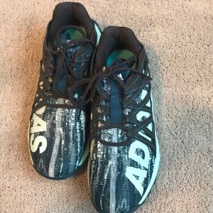 Adidas “bounce” shoes.